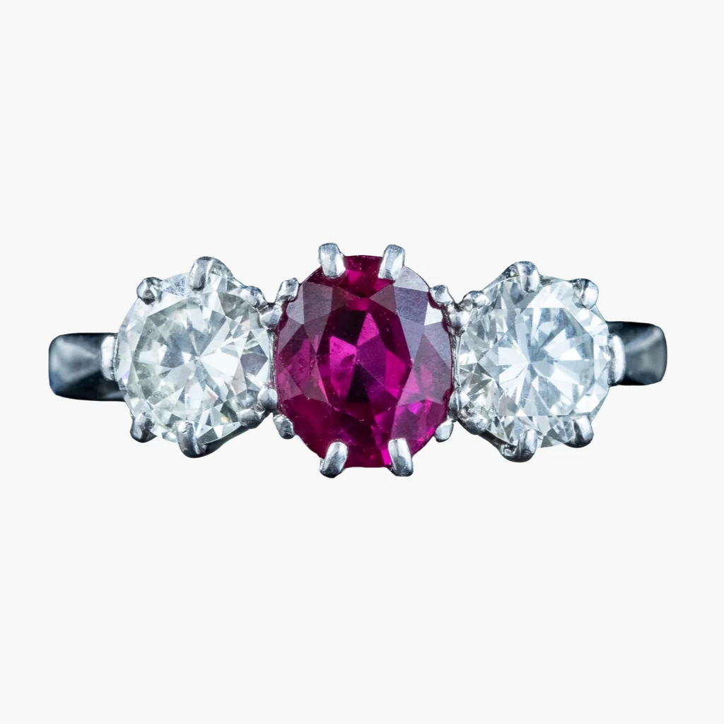 antique ruby engagement rings